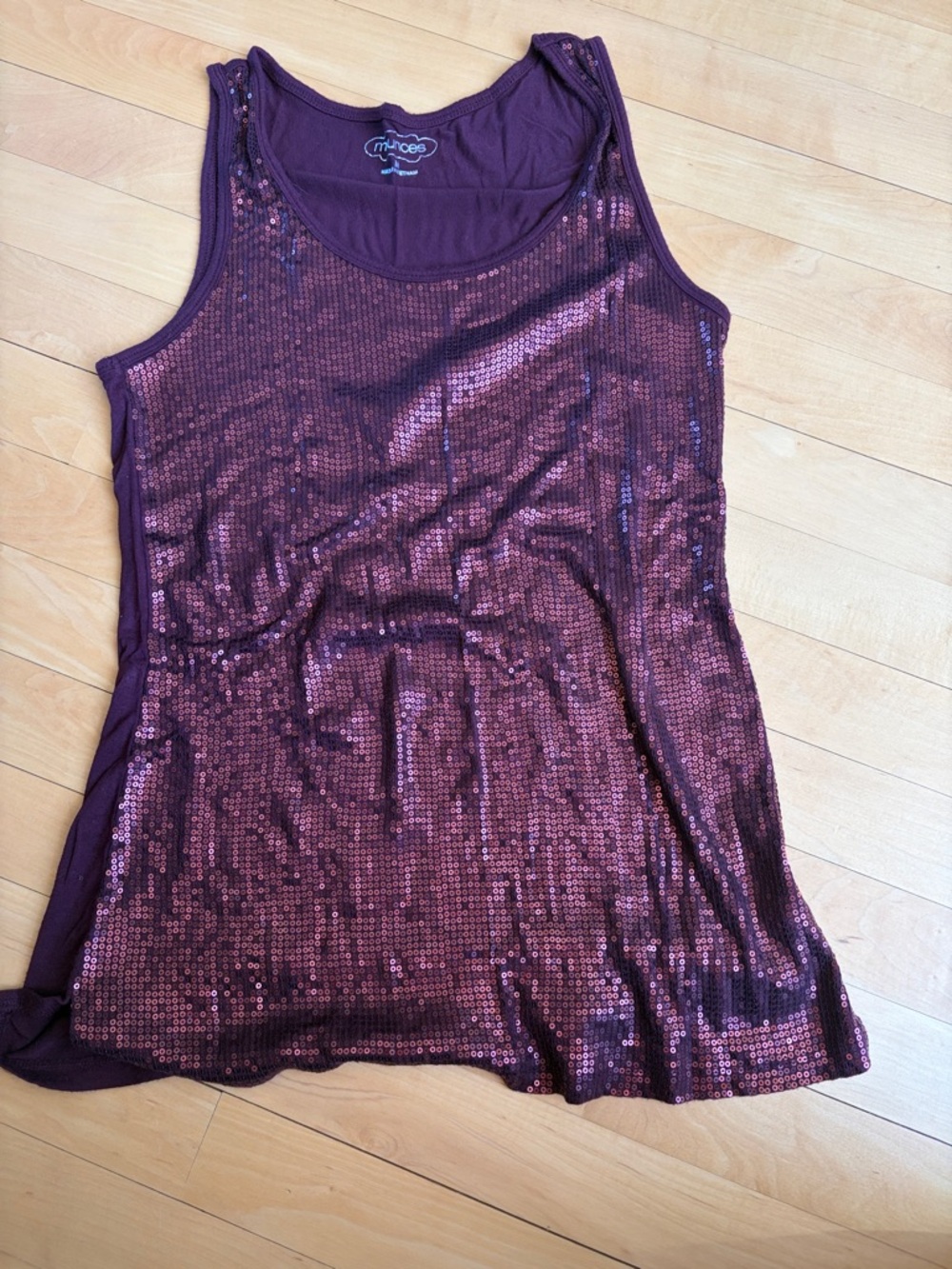 Maurices Plum Sequin Tank Top